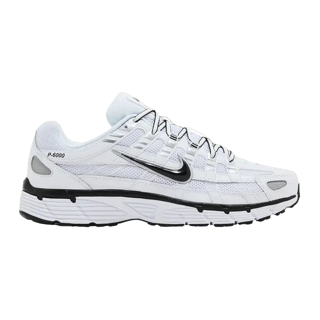 Nike P-6000 White Metallic Silver Black — Authentic Shoes & Footwear at CLZTURE