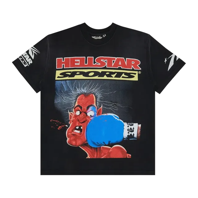 Hellstar Knock-Out T-Shirt Black — Authentic Hellstar in stock at CLZTURE