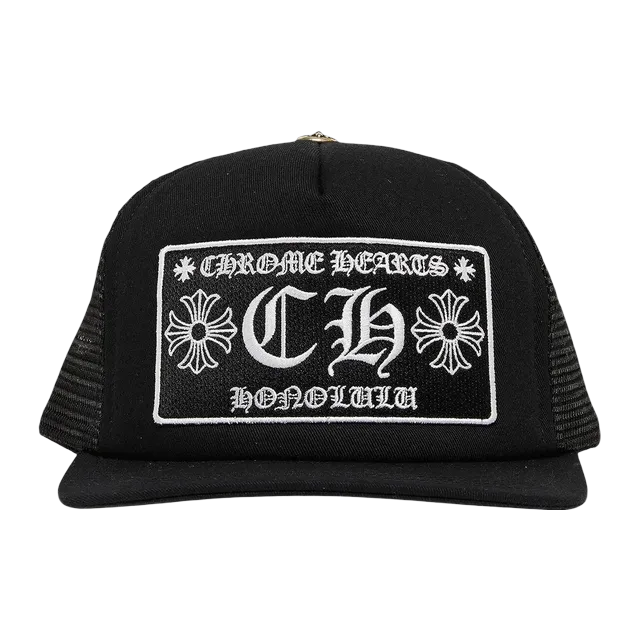 Chrome Hearts Honolulu Trucker Hat Black — Authentic Chrome Hearts in stock at CLZTURE