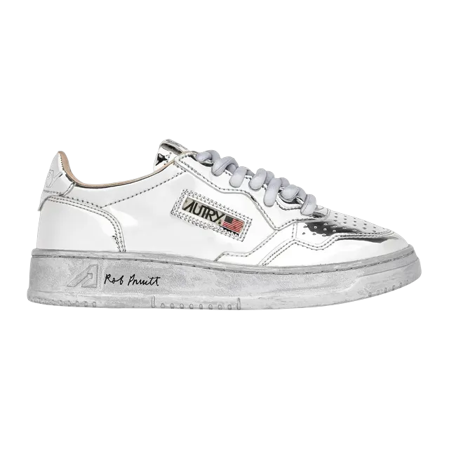 Autry Medalist Low Silver Chrome — Authentic Shoes & Footwear at CLZTURE