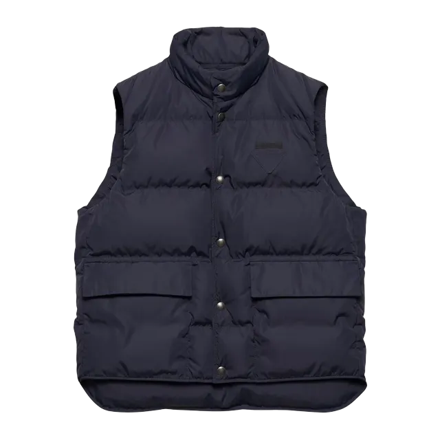 Prada Puffer Vest Re-Nylon Blue — Authentic Prada in stock at CLZTURE