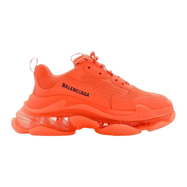 Balenciaga Triple S Clear Sole Orange — Authentic at CLZTURE