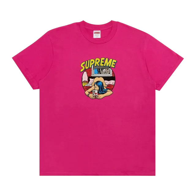 Supreme Bedroom T-Shirt Fuchsia — Authentic Supreme in stock at CLZTURE