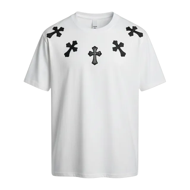 Chrome Hearts T-Shirt Cross Logo White — Authentic Chrome Hearts in stock at CLZTURE