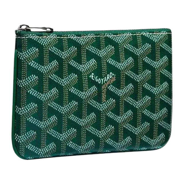 Goyard Pouch Sénat Mini 15Cm Green — Authentic Clutches & Pouches at CLZTURE