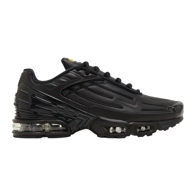 Air Max Plus 3 Leather Triple Black — Authentic Shoes & Footwear at CLZTURE