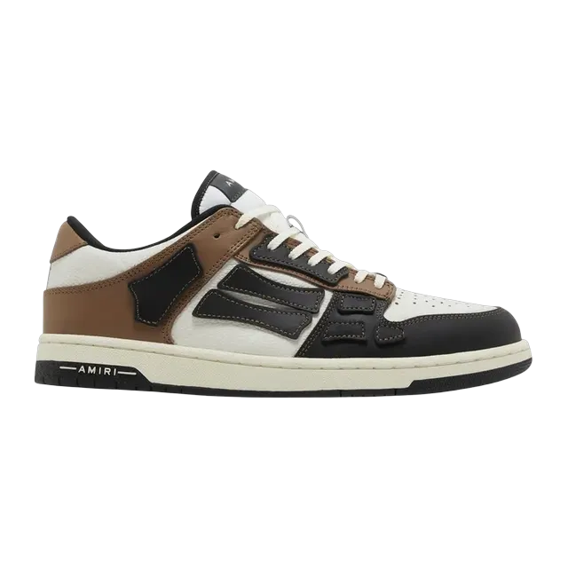Amiri Skel Top Low Black Brown — Authentic Shoes & Footwear at CLZTURE