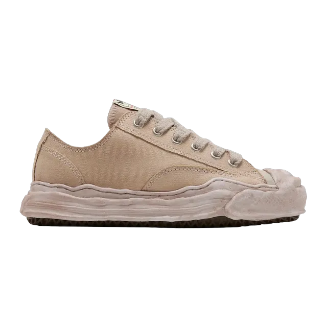 Mihara Yasuhiro Hank Og Sole Overdyed Canvas Low Brown — Authentic Shoes & Footwear at CLZTURE