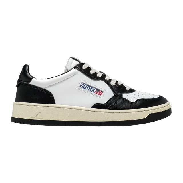 Autry Medalist Low White Black — Authentic Shoes & Footwear at CLZTURE