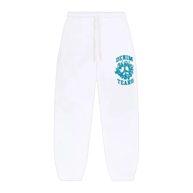 Denim Tears Denim University Sweatpants White — Authentic Pants & Trousers at CLZTURE