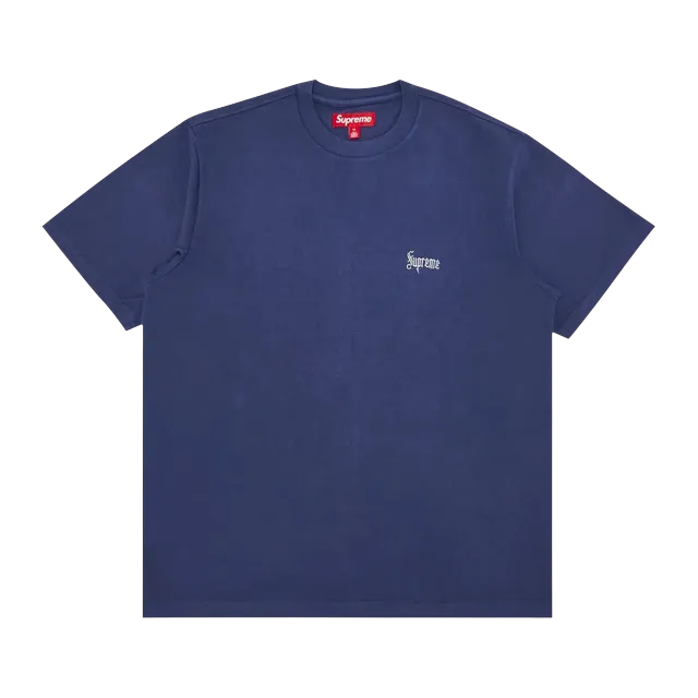 Supreme Old English T-Shirt Navy — Authentic Supreme in stock at CLZTURE