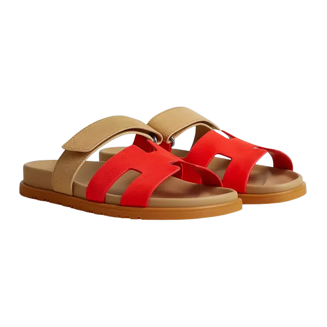 Hermès Sandals Chypre Red — Authentic Shoes & Footwear at CLZTURE