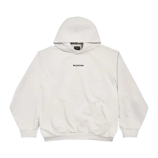 Hoodie New Balenciaga Back White — Authentic Hoodies & Sweats at CLZTURE