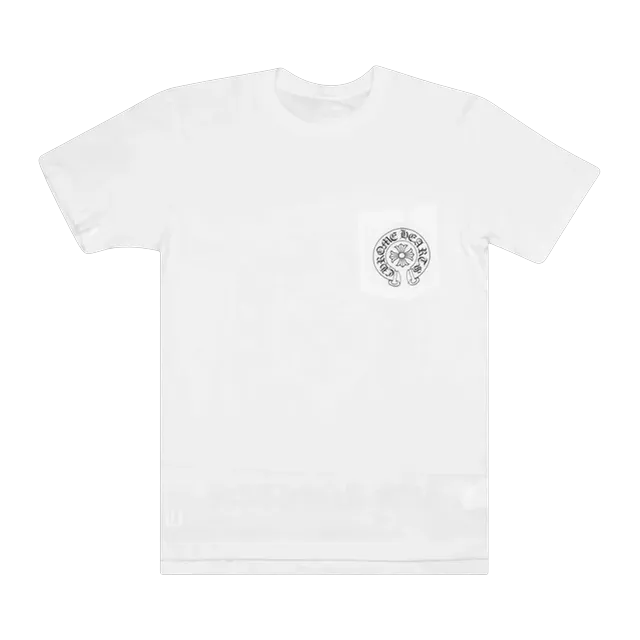 Chrome Hearts Horseshoe Logo Pocket T-Shirt White — Authentic T-Shirts at CLZTURE