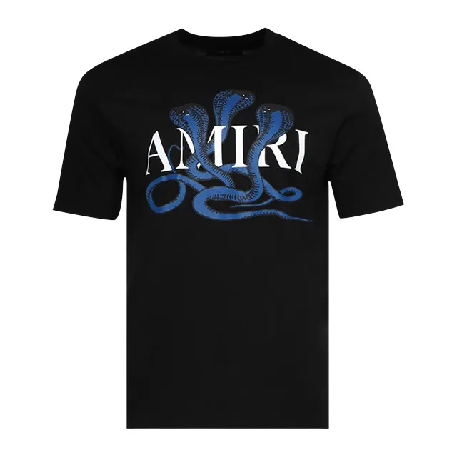 Amiri Snake T-Shirt Black/Blue — Authentic T-Shirts at CLZTURE