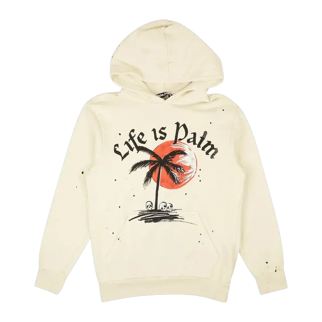 Palm Angels Gd Sunset Palm Hoody Off White — Authentic Hoodies & Sweats at CLZTURE
