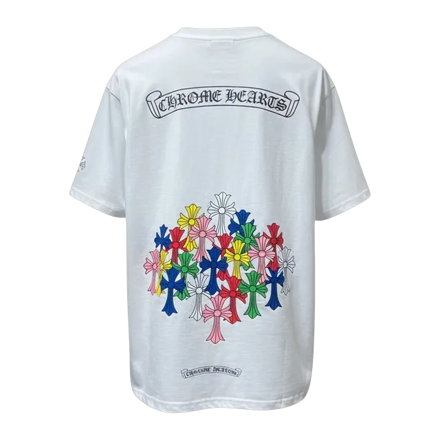 Chrome Hearts T-Shirt Cross Logo White — Authentic Chrome Hearts in stock at CLZTURE