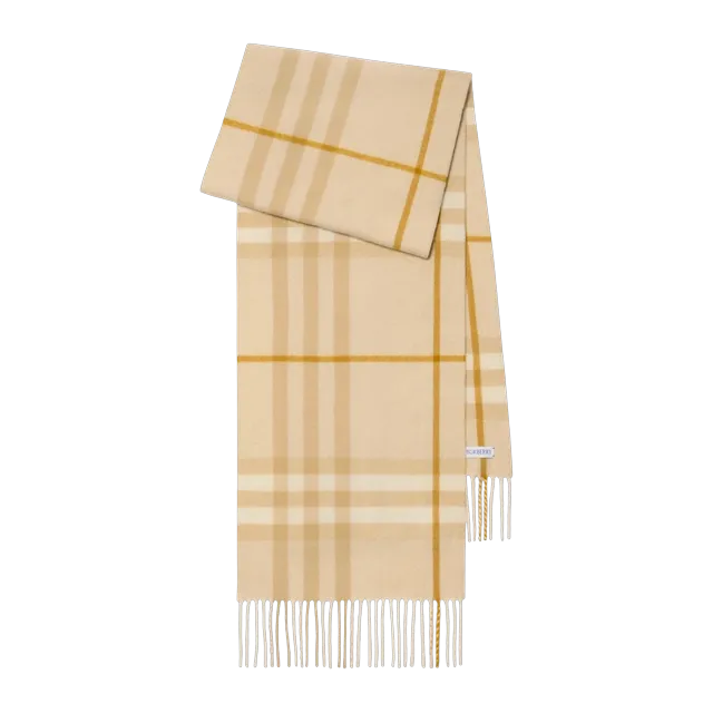 Burberry Scarf Cachemire Check Neutral — Authentic at CLZTURE