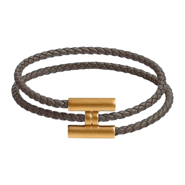 Hermès Bracelet Tournis Tressé Grey — Authentic Jewelry at CLZTURE