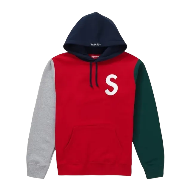 Supreme s Logo Colorblocked Hooded Multi-Color — Authentic Supreme in stock at CLZTURE