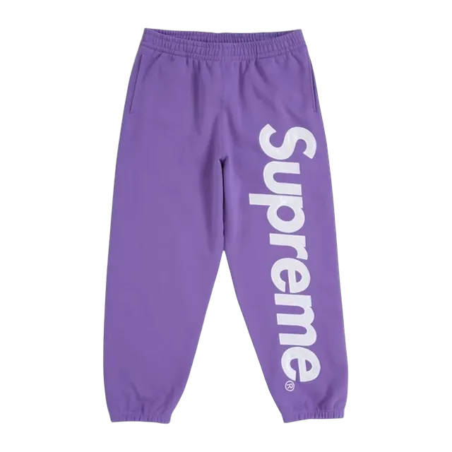 Supreme Satin Applique Hooded Purple — Authentic Pants & Trousers at CLZTURE