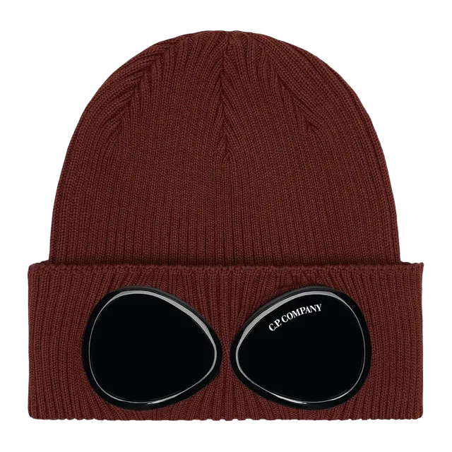 C.P. Company Goggle Beanie Sable — Authentic Accessories at CLZTURE