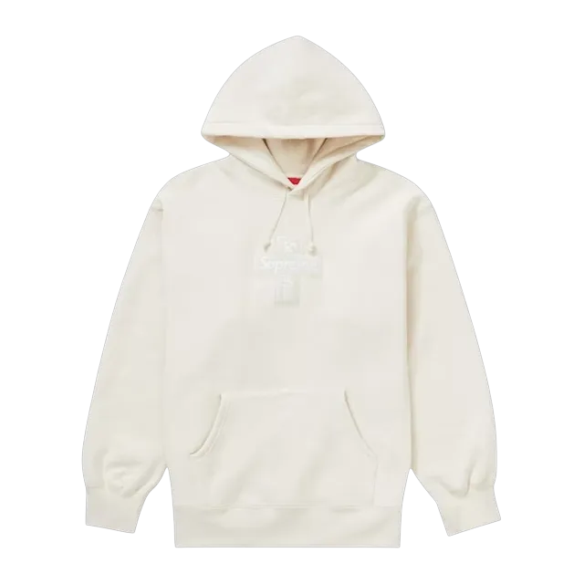 Supreme Cross Box Logo Hooded Natural — Authentic Supreme in stock at CLZTURE