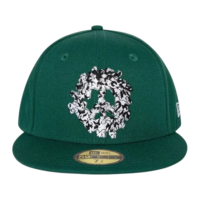 Denim Tears New Era x Peace 59Fifty Fitted Hat Green — Authentic Accessories at CLZTURE