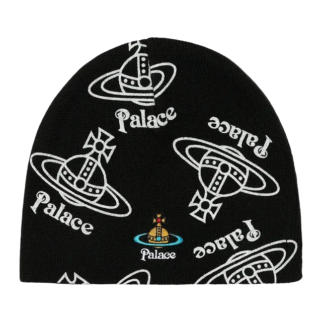 Palace Vivienne Westwood x Jersey Beanie Black — Authentic Accessories at CLZTURE