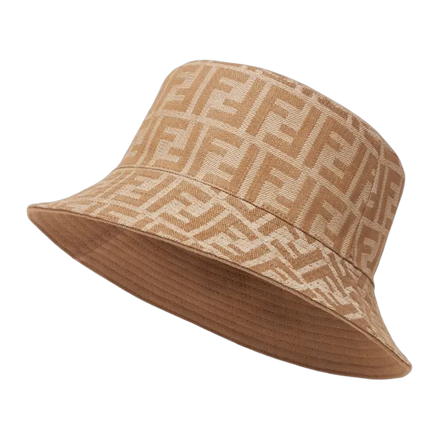 FENDI Bucket Hat jacquard FF Neutral — Authentic Accessories at CLZTURE