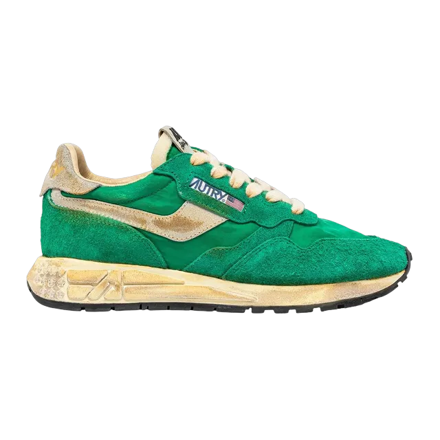 Autry Reelwind Super Vintage Low Green — Authentic Shoes & Footwear at CLZTURE