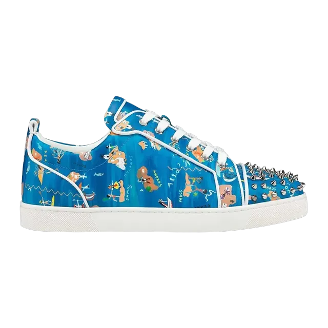 Christian Louboutin Louis Junior Spikes Odissey Print — Authentic Christian Louboutin in stock at CLZTURE