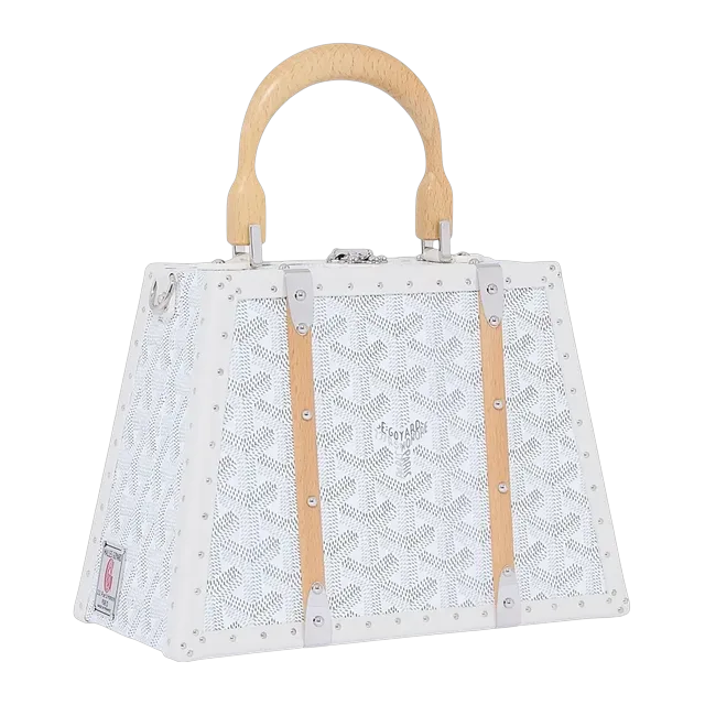 Goyard Bag Malle Saïgon Mini 21Cm White — Authentic Goyard in stock at CLZTURE
