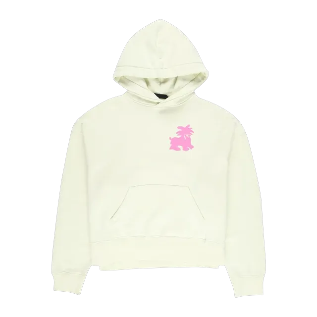 Palm Angels Leon Classic Hoodie Pale Green/Fuchsia — Authentic Hoodies & Sweats at CLZTURE