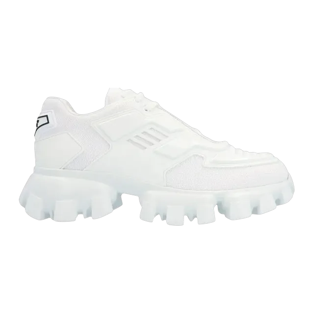 Prada Cloudbust Thunder Knit White — Authentic Shoes & Footwear at CLZTURE