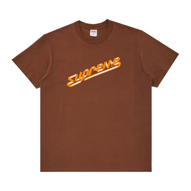 Supreme Banner T-Shirt Brown — Authentic Supreme in stock at CLZTURE