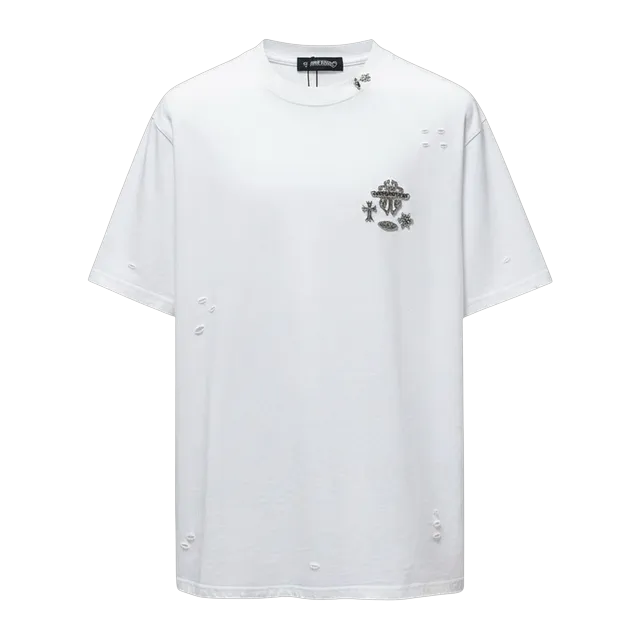 Chrome Hearts T-Shirt Cross Logo White — Authentic T-Shirts at CLZTURE