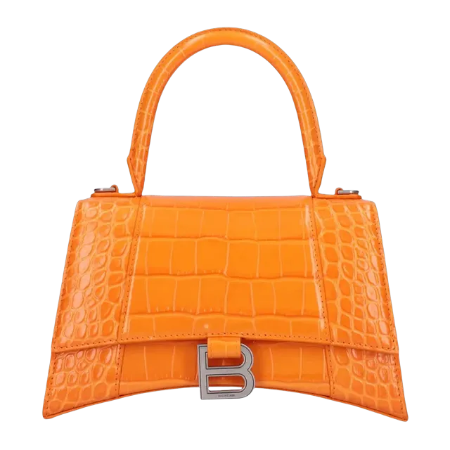 Balenciaga Hourglass Top Xs 19Cm Croco Orange — Authentic Bags & Luggage at CLZTURE