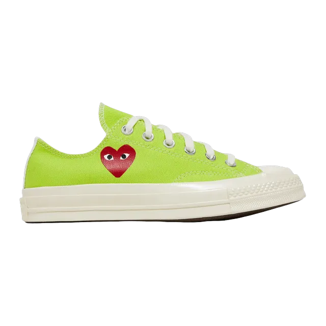 Converse Comme Des Garçons x Chuck 70 Low Bright Green — Authentic Shoes & Footwear at CLZTURE