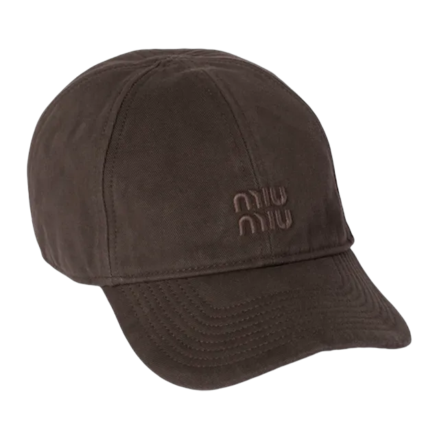 Miu Miu Cap Drill Brown — Authentic Miu Miu in stock at CLZTURE