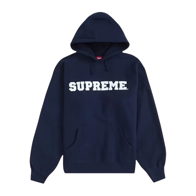 Supreme Collegiate Hooded Navy — Authentic Supreme in stock at CLZTURE