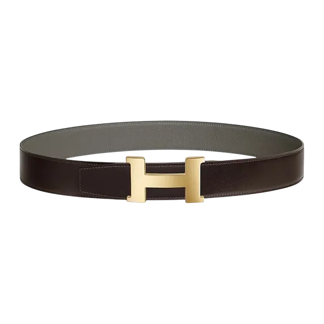 Hermès Boucle Constance 38Mm Brown Grey — Authentic Accessories at CLZTURE