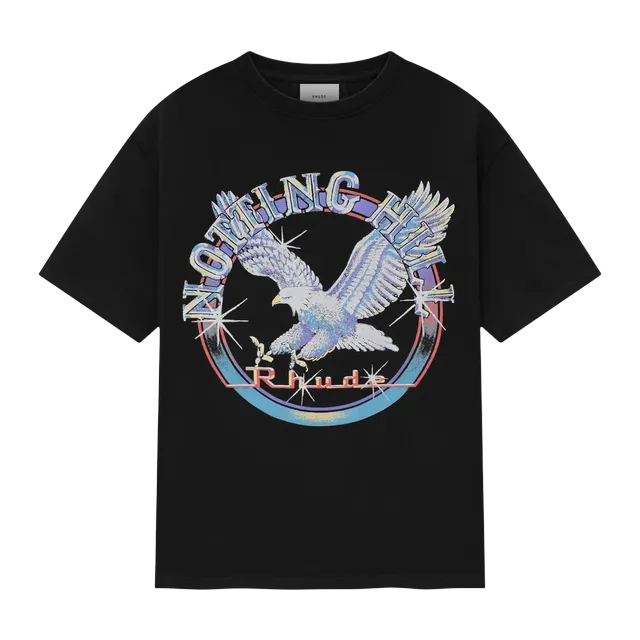Rhude Notting Hill Eagle T-Shirt Black — Authentic Rhude in stock at CLZTURE