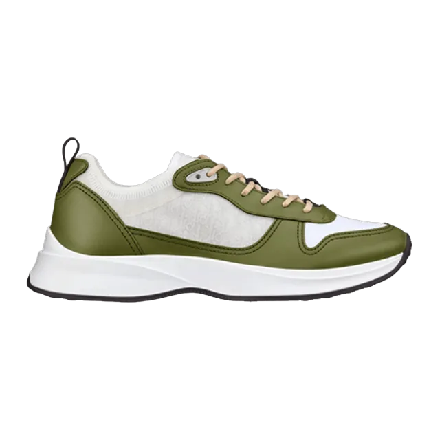 Dior Sneakers B25 Runner Oblique Khaki — Authentic Shoes & Footwear at CLZTURE