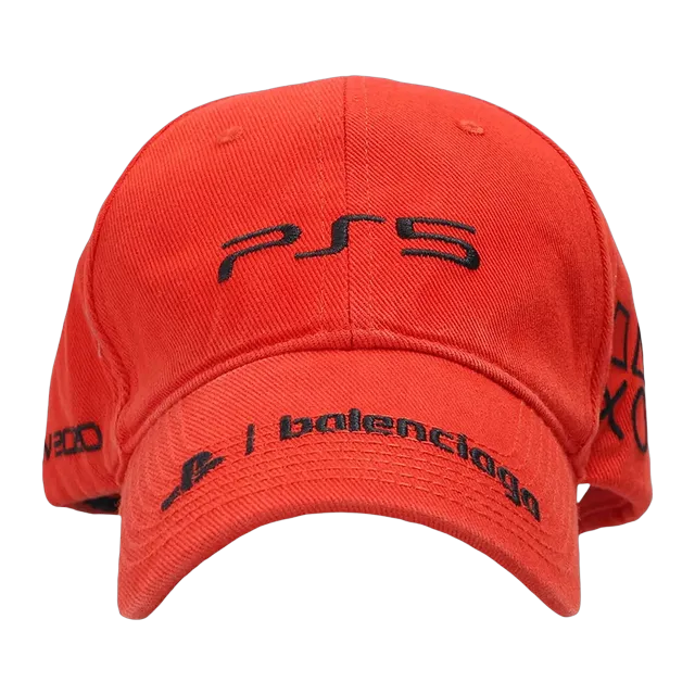 Balenciaga Ps5 Cap Coral/Black — Authentic Balenciaga in stock at CLZTURE
