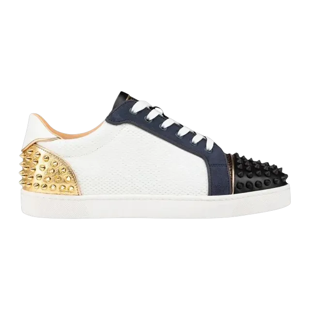 Christian Louboutin Seavaste 2 Orlato Flat Navy Gold — Authentic Shoes & Footwear at CLZTURE