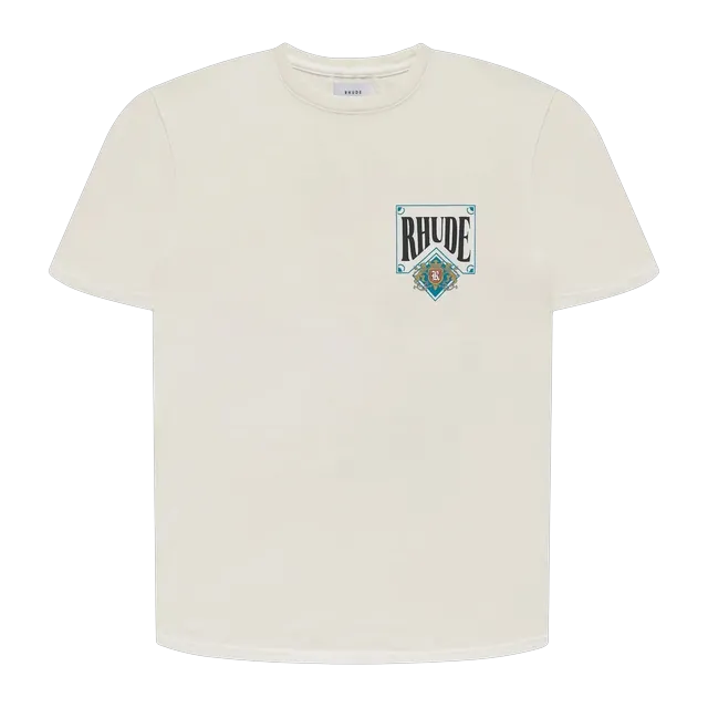 Rhude Card T-Shirt Neutral — Authentic Rhude in stock at CLZTURE