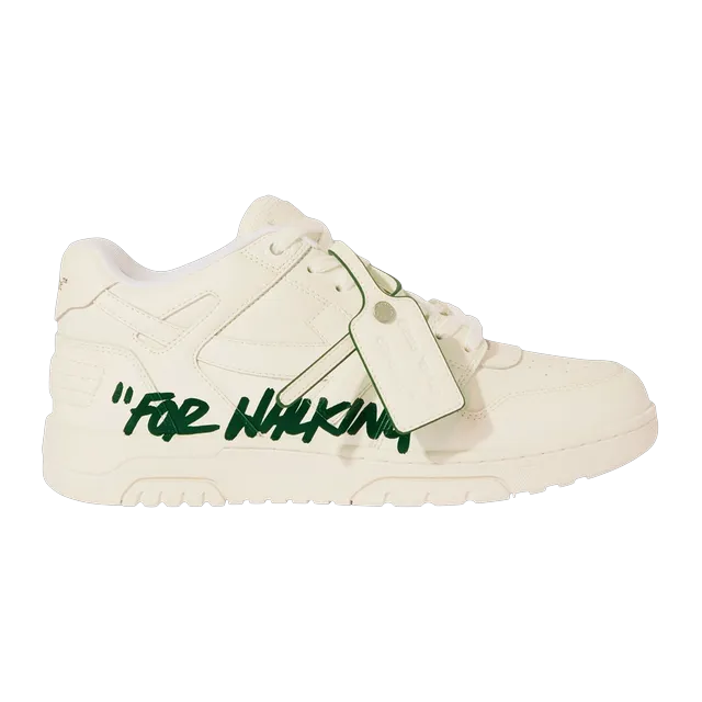 Off-White Out of Office For Walking White Jet Green — Authentic Shoes & Footwear at CLZTURE