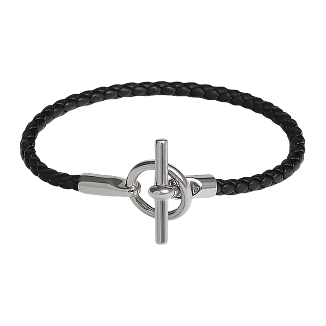 Hermès Bracelet Glénan h Black — Authentic Jewelry at CLZTURE