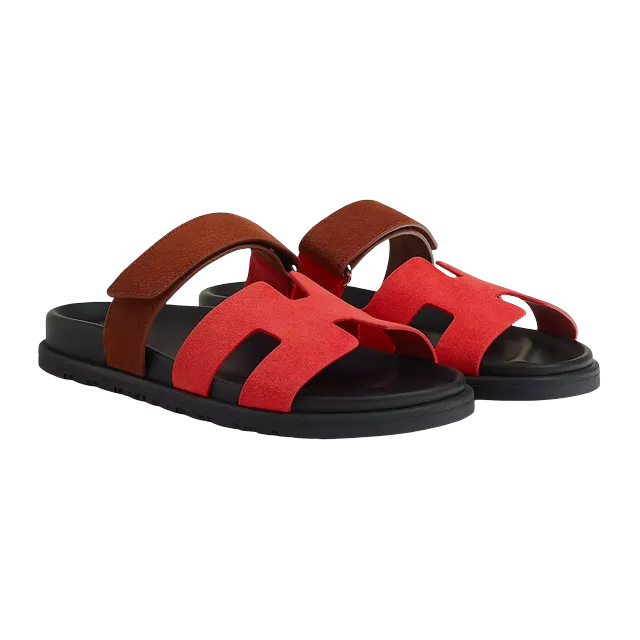 Hermès Sandals Chypre Red — Authentic Shoes & Footwear at CLZTURE